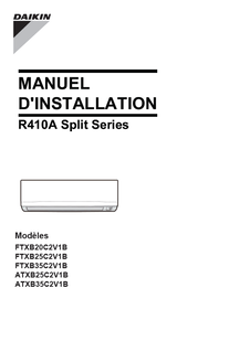 FTXB20-35C,ATXB25-35C_3PFR341265-5Q_Installation manual_French download